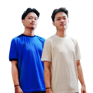 jersey bola jersey voli jersey olahraga teamwear weach biru hitam (salin)